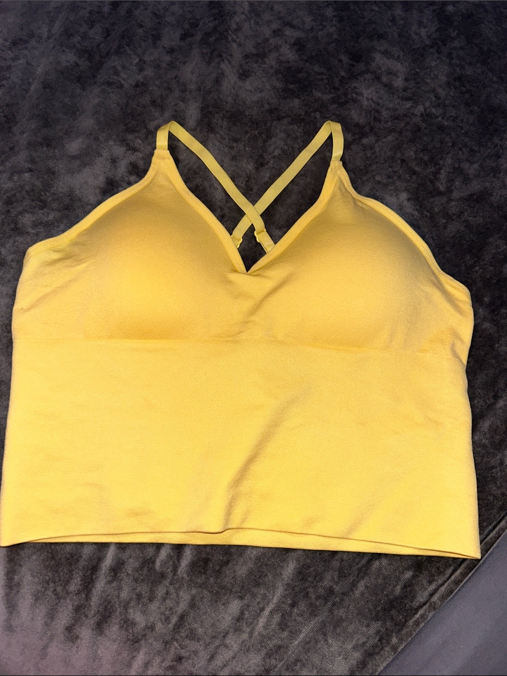 Amazon Women's Yellow Crisscross Bralette Camisole
